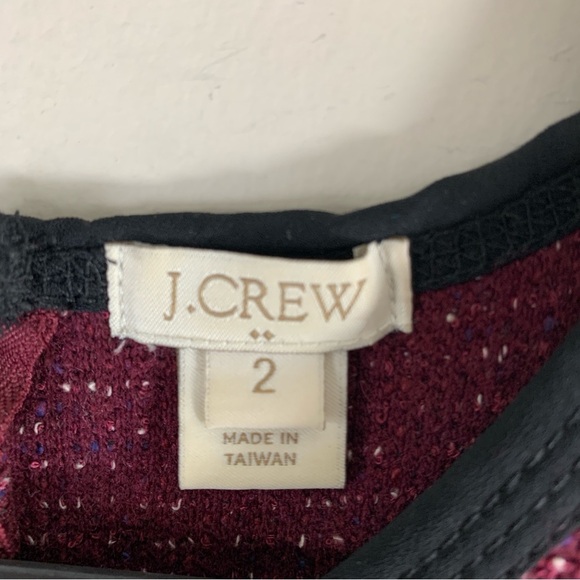 J. Crew Mini Sleeveless Tweed Fit & Flare Wool Blend Dress 2 - Picture 9 of 12